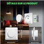 Lamptobe Variateur de Lumiere LED AC200-240V, Interrupteur Variateur avec Fonction Mémoire, Variateur de Lumiere pour Lampes LED