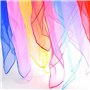 10 écharpes de Danse et 1 Sac de Rangement, écharpe de Jonglerie de Danse pour Enfants, écharpe de jonglage carrée Multicolore, 
