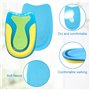 5 Paires Talonnette Epine Calcaneenne Talonnettes en Gel de Silicone Soulage Douleurs Pieds Semelle T