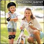 mizikuu Protection Roller Enfant, 7 en 1 Casque Vélo Enfant Kit Réglables Coudières Genouillère Protège Poignets Equipemen pour 