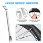 BNGXR Outil pour Rayons de Vélo, 7 Pcs Universel Vélo Outils Levier Démonte avec Levier de Pneu Outil à Rayons clé à Rayons, Out