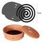 QCYFJZFU Brûleur d'encens anti-guêpes, pots en terre cuite pour répulser les guêpes par l'odeur du café, bol ignifuge pour répul