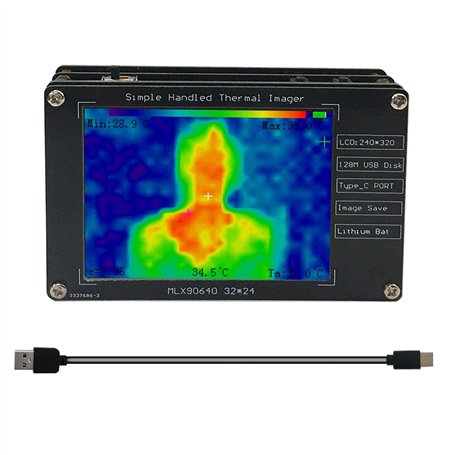 Infrarouge Thermomètre Tempearture Camera Détecteur d'imageur portable Écran LCD 2