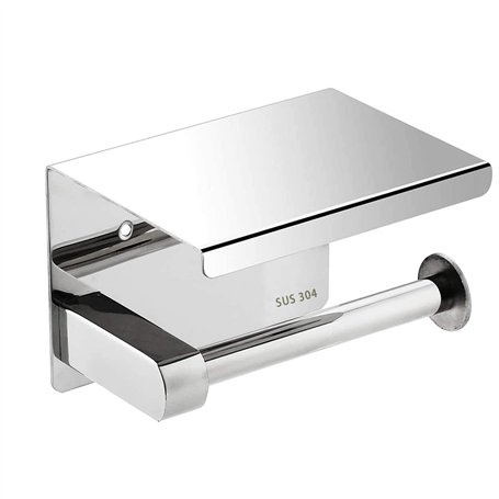 BINXWA Porte-papier toilette avec étagère