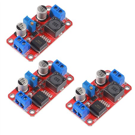 XTVTX 3pcs XL6019 5A Haute Puissance Courant DC à DC Step-up 5V 6V 12V 24V 3-35V à 5-40V XL6019 Régulateur de Tension Réglable C