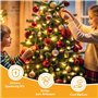 WUQNGI Guirlande Lumineuse Sapin Noël Avec Anneau et Étoile - 400 LED 2Mx16 Brins - Lumières Intérieur et Extérieur Étanche Pour