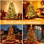 WUQNGI Guirlande Lumineuse Sapin Noël Avec Anneau et Étoile - 400 LED 2Mx16 Brins - Lumières Intérieur et Extérieur Étanche Pour