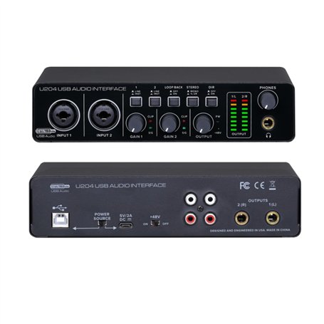 BOMGE U204 Interface audio USB pour l'enregistrement de musique sur PC