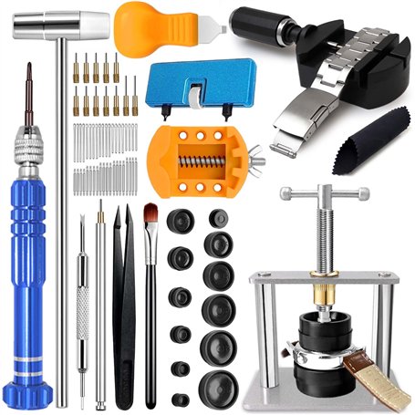 Outils d'horlogerie + Presse à Montres