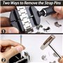 Outils d'horlogerie + Presse à Montres, GLDCAPA Remplacement de la Pile D'une Montre, Outil Pour Raccourcir le Bracelet D'une Mo