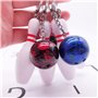 Lot de 12 porte-clés en forme de boule de bowling - Adorables mini porte-clés colorés pour cadeaux d'équipe, athlètes, cadeaux s