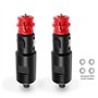 Hoembpn 2 Pcs 12V/24V Prise Allume-Cigare Fiche Universelle avec Fusible 8A,Allume-Cigare Connecteur de Prise Mâle avec écrou en