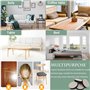 lankai Yaekay123, 4 Pièces Rehausseurs de Meubles 5 Cm, Rehausseur Pieds Lit Furniture Rond, pour Être Utilisé en Piles Hauteur 