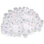 PIQIUQIU Lot de 100 capsules de tatouage - En plastique - Taille moyenne - 13 mm