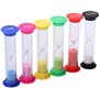 Lot de 6 sabliers - 30 secondes, 1 min, 2 min, 3 min, 5 min, 10 min - Sablier - Minuteur