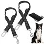 DATEFUN Ceinture Chien Voiture - 2 Pièces Ceinture Securite Chien Voiture avec Absorption des Chocs et Sac de Rangement - Réglab