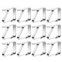 12 pièces Pinces à Nappe Acier Inoxydable
