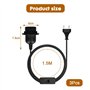 Casenly Douille E27 avec Interrupteur, 3 Piecès Support lampe pour ampoule avec Anneau Fileté e Câble d'alimentation de1,5 m et 
