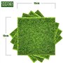 KAHEIGN 10 Pièces Tapis de Gazon Artificiel, 15CM x 15CM Pelouse de Jardin Réaliste Herbe Artificielle Féerique Réaliste Tapi de