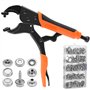 Zaxiva Pince Bouton Pression Metal