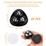 Cexovo Roulettes Pivotantes Auto Adhésives 28 Pièces Poulie Mobile Rotative Petite Roulettes pour Meubles Mini Transfert Roulett