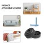 DBALL 24 Pièces Pieds de Meuble Plastique Pied Canapé Rond 33 x H 13 mm Pieds de Chaise Ronds Con 24 Vis pour Meubles Garde-Robe