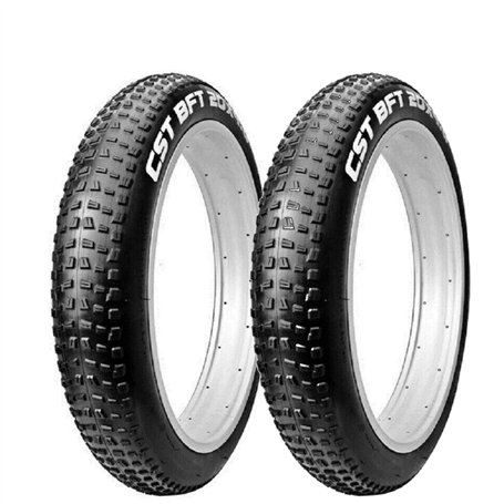 2 Pneus 20 X 4.0 (100-406) CST BFT C1752 pour Vélo électrique Fat Bike VTT avec Roues Fat
