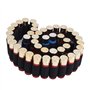 MiOYOOW 50 Tours Ceinture Épaule de Coquille Fusil de Chasse, Ceinture de Munitions de Bandoulière Coquille Tactique Ceinture d'