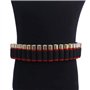 MiOYOOW 50 Tours Ceinture Épaule de Coquille Fusil de Chasse, Ceinture de Munitions de Bandoulière Coquille Tactique Ceinture d'