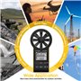INFURIDER Anémomètre Numérique Rechargeable LCD Compteur de Vitesse du Vent,YF-6000GH Mode Intelligent Anemometre Portable Mesur