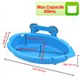 Baignoire Oiseaux Cage Bains d'oiseaux Petits Perroquets Suspendue Bathtub Accessoires pour Perruche/Canaris (Bleu)
