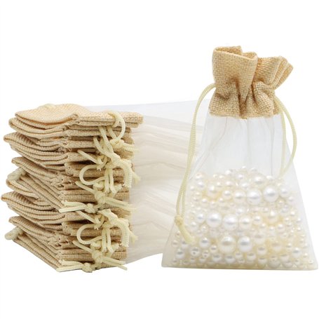 VEGCOO Sachet Organza Jute