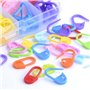 Marqueurs Verrouillages Epingles pour Tricot Crochet Maille en Plastiqu