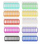 100 pièces porte-clés de couleurs porte clef étiquettes colorées porte clef en plastique étiquettes d'identification avec Porte-