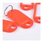 100 pièces porte-clés de couleurs porte clef étiquettes colorées porte clef en plastique étiquettes d'identification avec Porte-