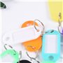 100 pièces porte-clés de couleurs porte clef étiquettes colorées porte clef en plastique étiquettes d'identification avec Porte-