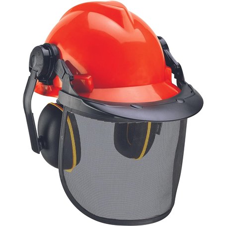 Einhell Casque de protection forestier complet (Bandeau facilement réglable en longueur