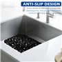 Mokaskaidj 2 Pièces Tapis Evier Cuisine, Tapis D'Évier Cuisine, Découpable Protection Evier Cuisine, PVC Tapis D'Évier Antidérap