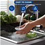 Mokaskaidj 2 Pièces Tapis Evier Cuisine, Tapis D'Évier Cuisine, Découpable Protection Evier Cuisine, PVC Tapis D'Évier Antidérap