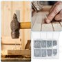 Eckerdromk 560 Pcs Clous, 6 Tailles Clou Beton de Qualité Supérieure, Pointe Galvanisés, Assortiment avec Boîte Rangement, Clous