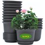 KAHEIGN 10 Pièces Pots De Fleurs en Plastique