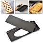 Moule à Tarte Rectangulaire Quiche Pan Rectangulaire Moule à Tarte en Acier au Carbone Avec Base Amovible Revêtement Antiadhésif