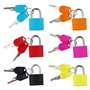 Lot de 6 petits cadenas colorés avec clés