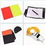 Lamkrtlp Cartes d'arbitre de Football, Kit d'arbitre, Métal Sifflet Arbitre avec Carnet d'arbitre Monnaie D'arbitre Crayon pour 