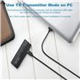 EasyULT 3-en-1 Transmetteur Bluetooth 5.0 Récepteur et Émetteur, Adaptateur Audio sans Fil 3.5mm pour Voiture/TV/PC/Système Audi