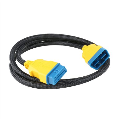 OURANTOOLS Câble d'Extension OBD-2 Rallonge OBD-II – 16Broches 1.5m Mâle à Femelle Adaptateur Cordon Connecteur avec Matérielle