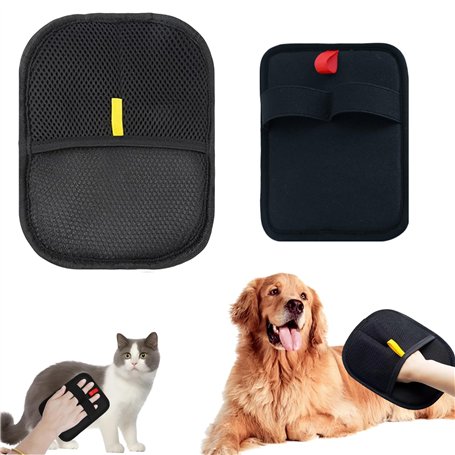 LUMOOM Lot de 2 gants de toilettage pour animaux de compagnie