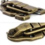 QWORK® Fermoir Loquet à Bascule Rétro, Antique Loquet Verrous Vintage Bronze pour Boîte à Bijoux Coffrets Cadeaux Boîtes Bois, 5