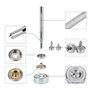Pression Bouton Fixation, Bateau Coque Snap Bouton Fermeture Kit avec 3pcs Outil de Fixation Métal Rivet pour Couverture de Bate