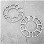 Entretoise 5x120 10mm-Duokon 2 pièces 10mm entretoises de Roue en Alliage d'aluminium Cales universelles pour Roue à 4/5 boulons